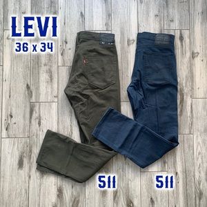 2 pairs of Levi’s 511 Sz: 36 x 34